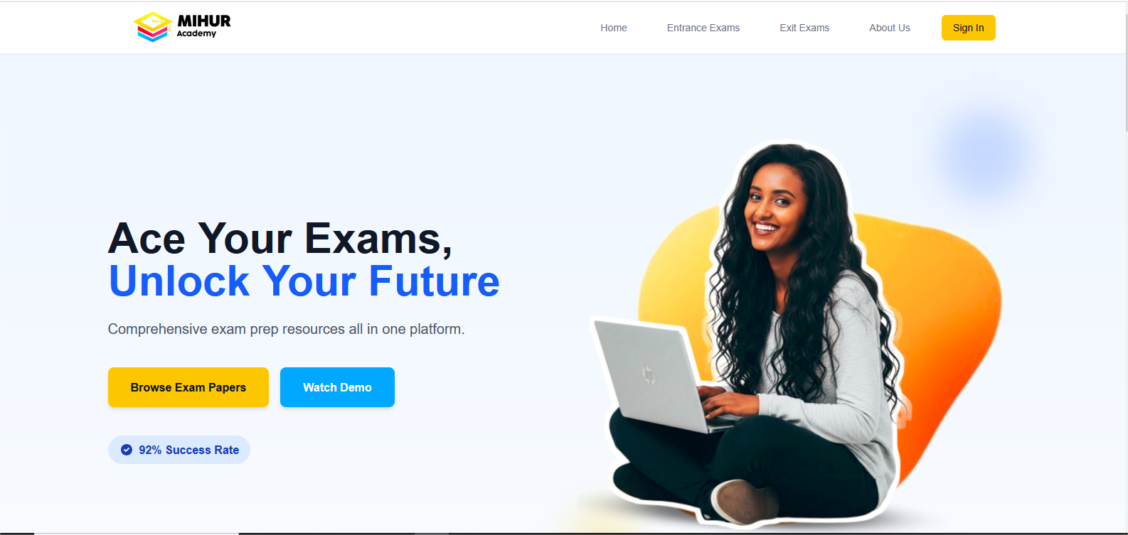 Exam Prep Website
